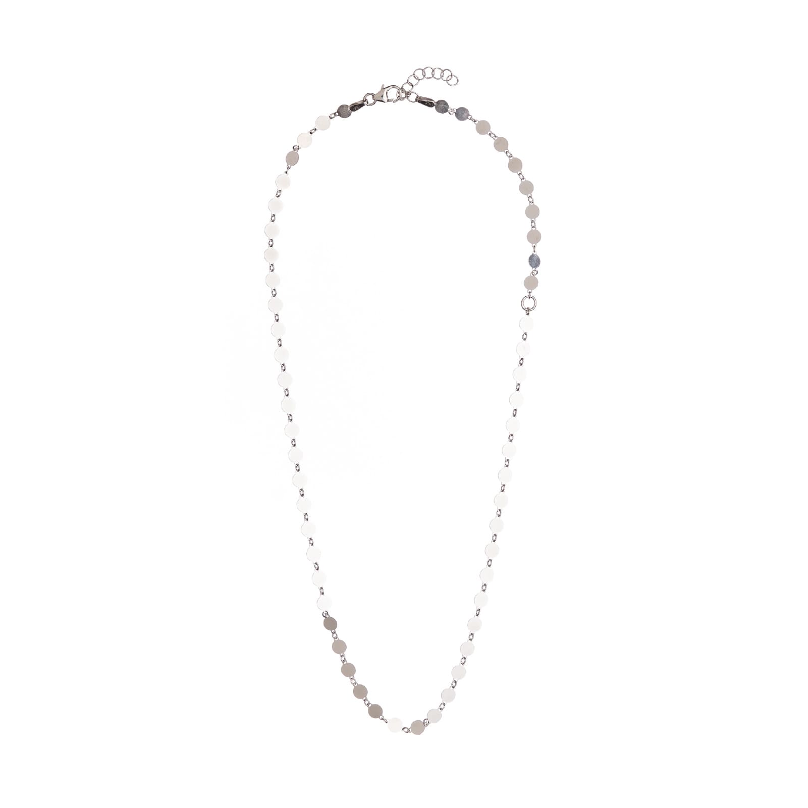 Collana girocollo Alisia in argento con tondini pieni MISURA UNICA