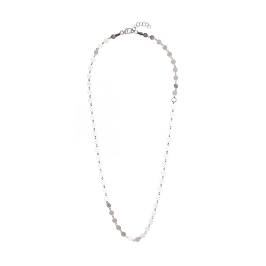 Collana girocollo Alisia in argento con tondini pieni MISURA UNICA