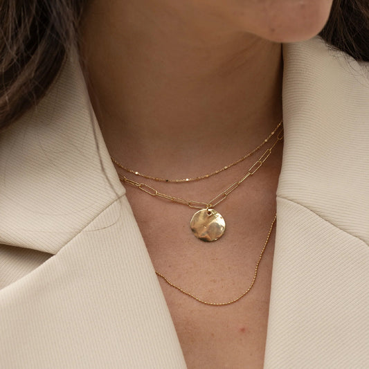 Collana girocollo donna Alisia argento oro con cubetti MISURA UNICA