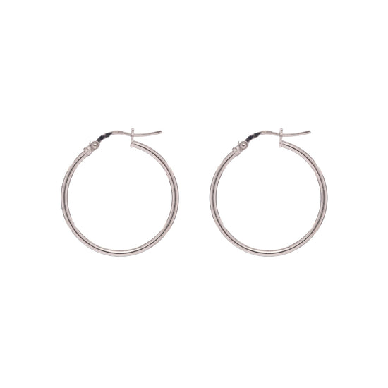 Orecchini a cerchio Alisia in argento diametro 2,7cm MISURA UNICA