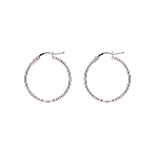 Orecchini a cerchio Alisia in argento diametro 2,7cm MISURA UNICA