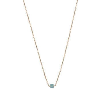 Collana donna Alisia in argento dorato con pietra apatite MISURA UNICA