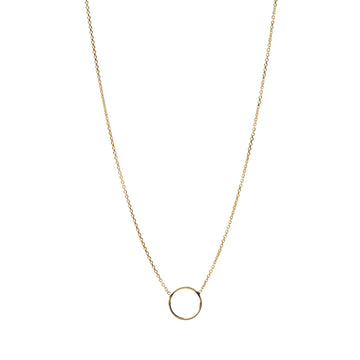 Collana girocollo Alisia in argento dorato con cerchio centrale MISURA UNICA