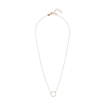 Collana girocollo donna Alisia argento oro con cerchio MISURA UNICA