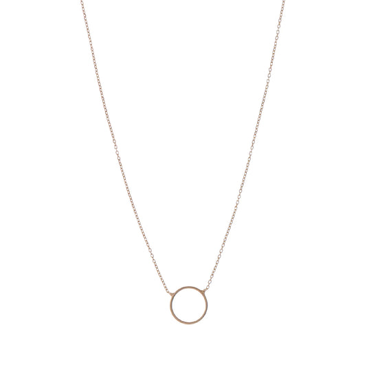 Collana girocollo donna Alisia argento oro con cerchio MISURA UNICA