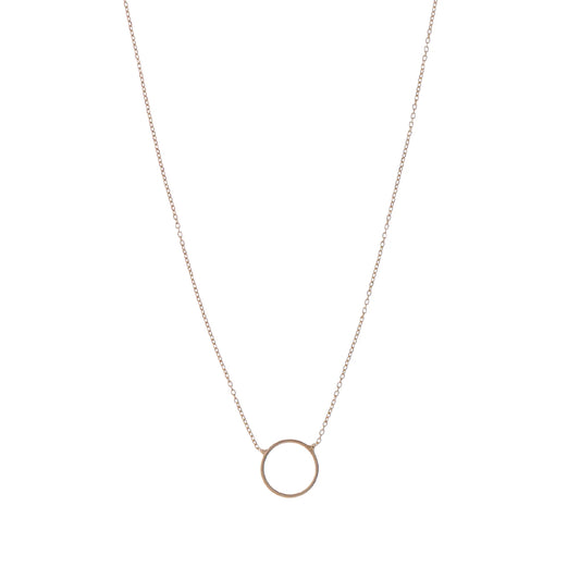 Collana girocollo donna Alisia argento oro con cerchio MISURA UNICA