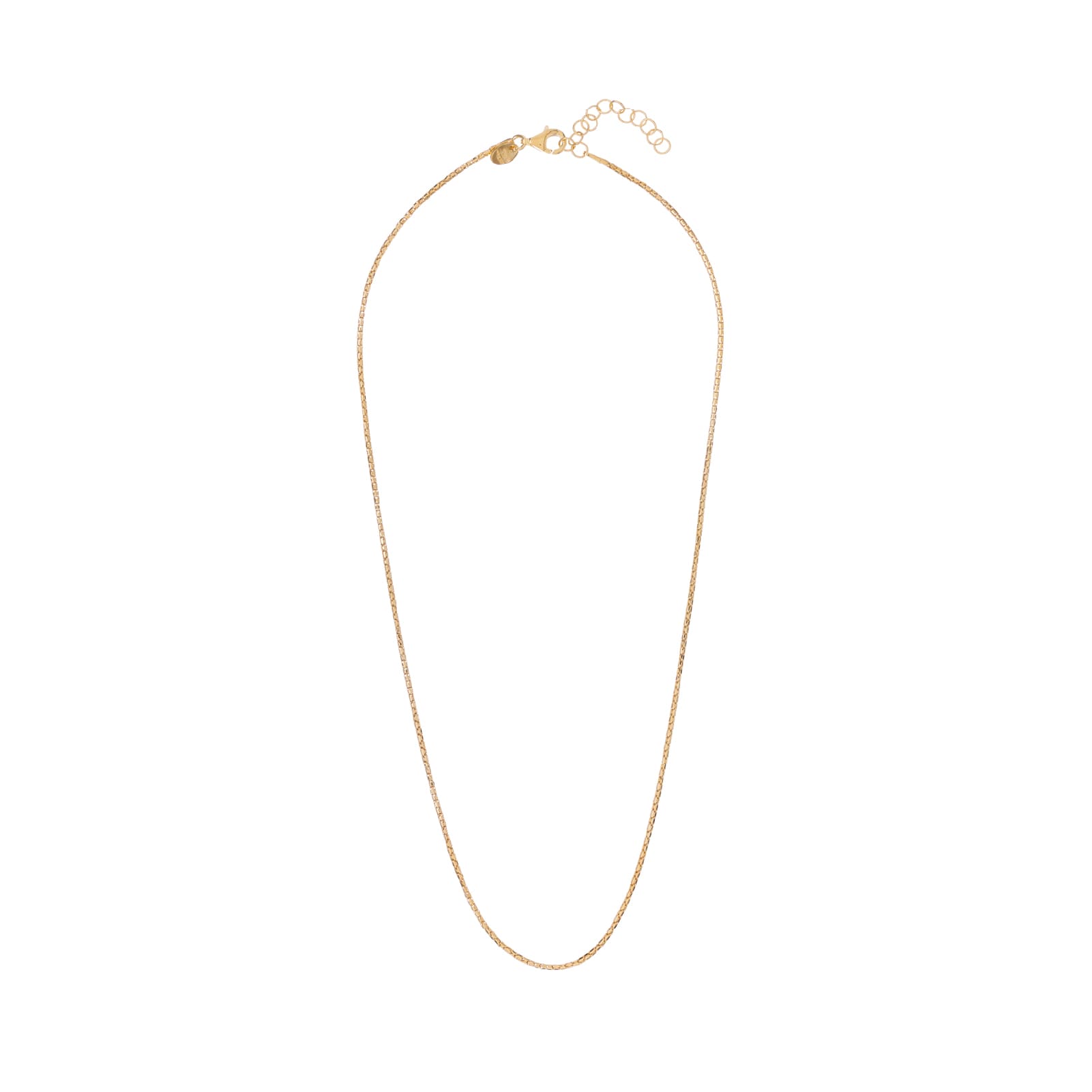 Collana girocollo Alisia catena coreana in argento dorato MISURA UNICA