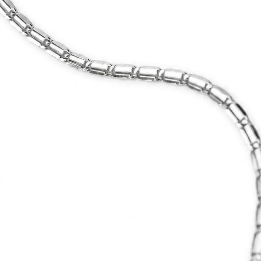 Bracciale Alisia in argento con catena sottile ovale 18,5 cm