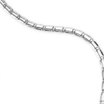 Collana girocollo Alisia in argento con catena sottile ovale MISURA UNICA