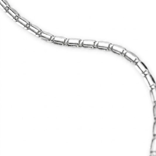 Collana girocollo Alisia in argento con catena sottile ovale MISURA UNICA