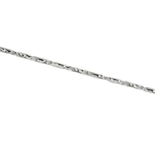 Collana girocollo Alisia in argento con tubicini diamantati MISURA UNICA
