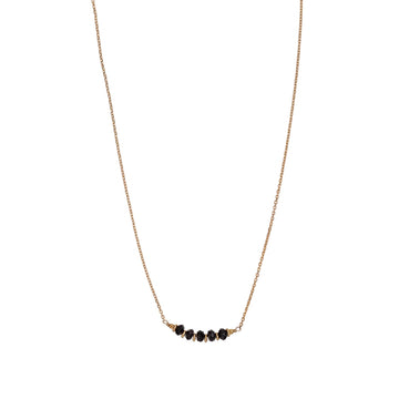 Collana Alisia in argento dorato con rondelle di spinello MISURA UNICA