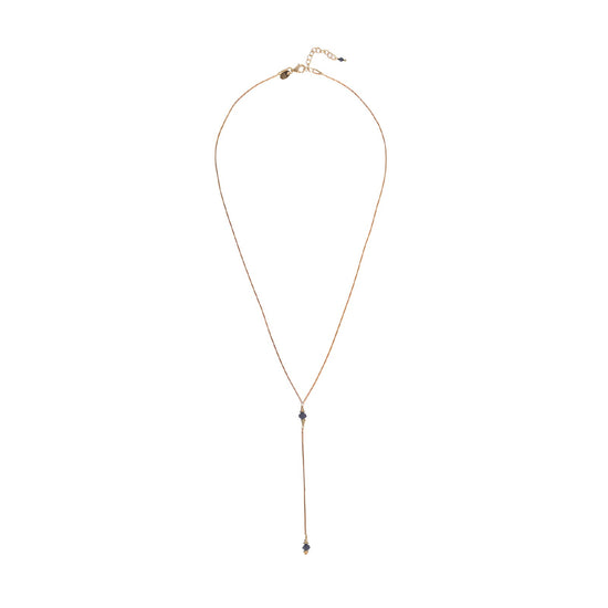 Collana Y Alisia argento dorato rondelle di spinello pendenti MISURA UNICA