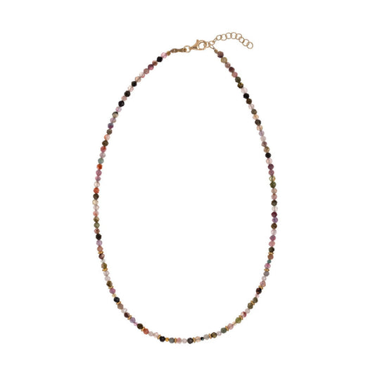 Collana girocollo Alisia argento dorato e pietre di tormalina MISURA UNICA