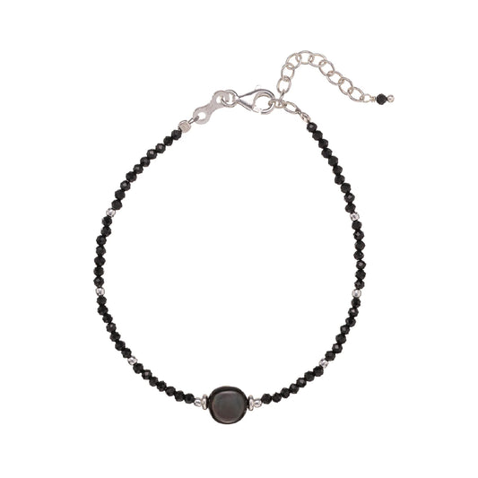 Bracciale donna con pietre Alisia in argento e madreperla Regolabile 15,5-18,5 cm
