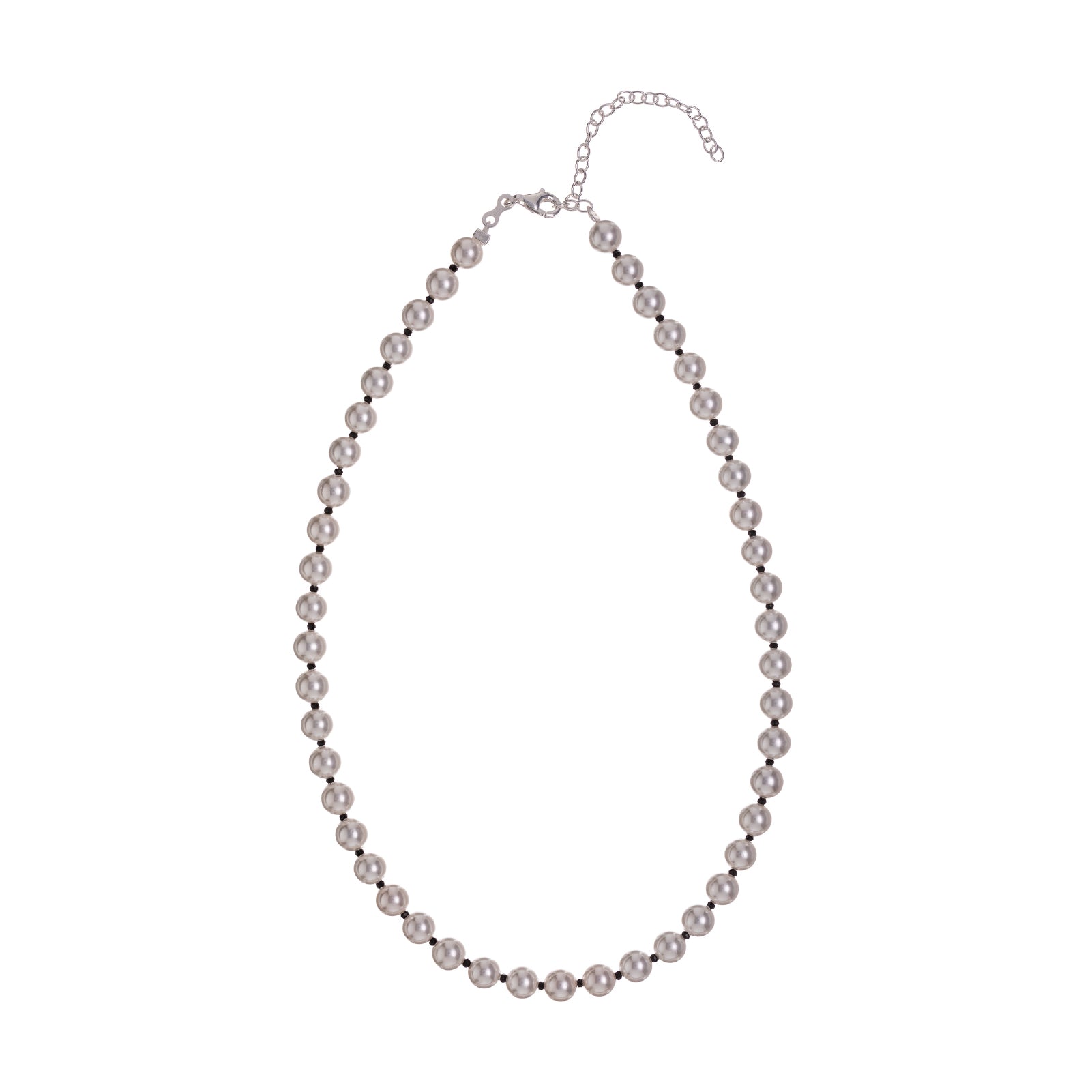Collana girocollo da donnae Alisia in argento con perle MISURA UNICA