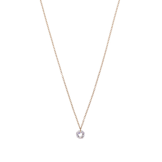 Collana punto luce Alisia in argento dorato e zircone MISURA UNICA