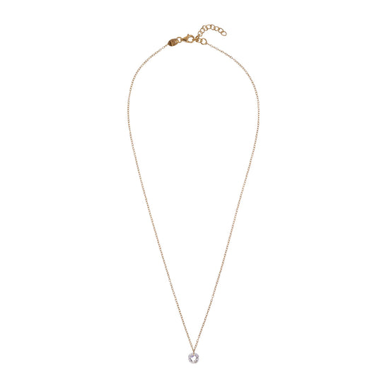Collana punto luce Alisia in argento dorato e zircone MISURA UNICA