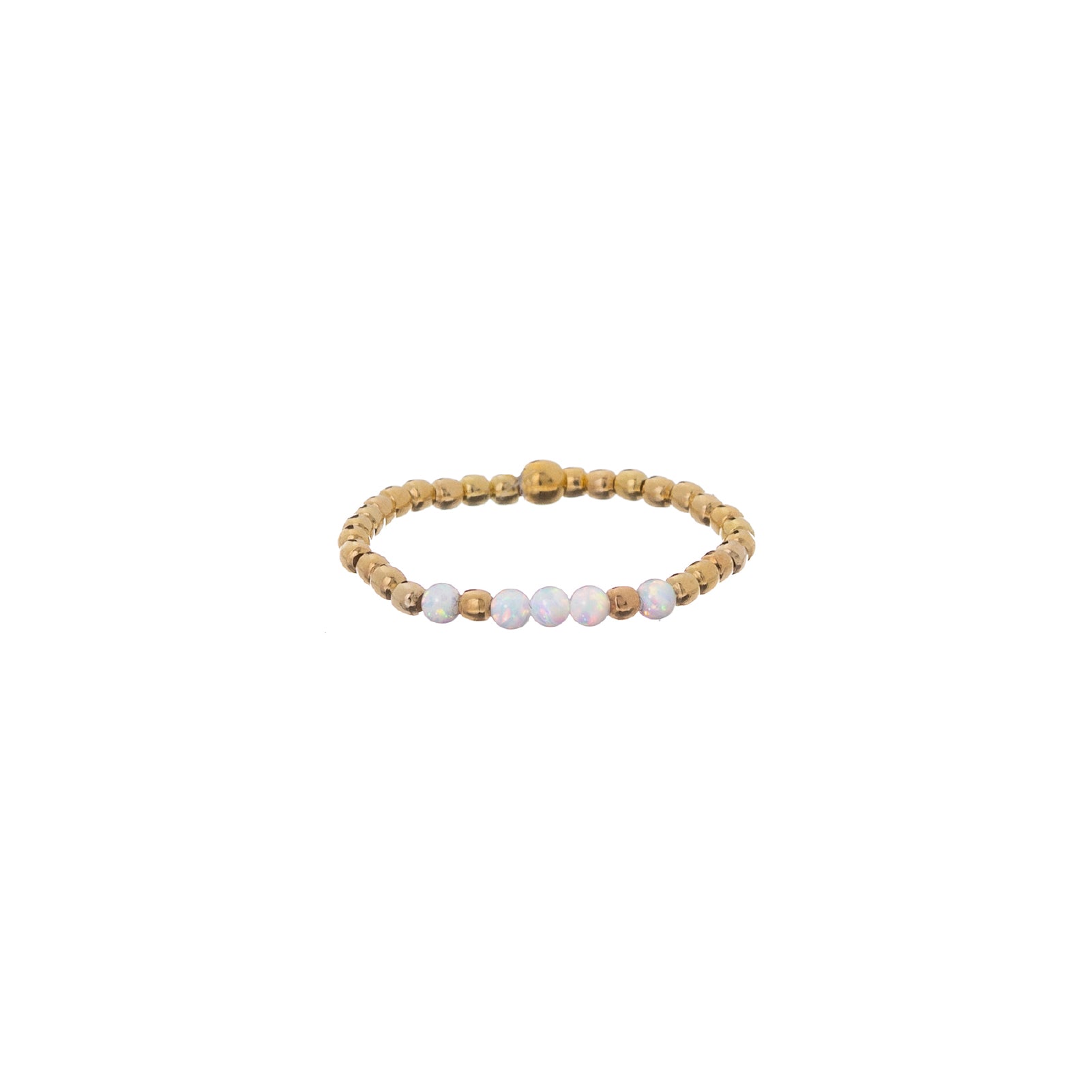 Anello donna Alisia in argento dorato con opale tondo 13