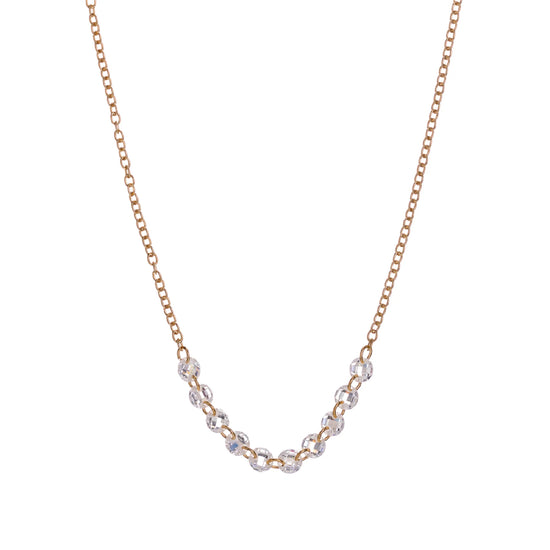 Collana da donna Alisia in argento dorato con zirconi MISURA UNICA