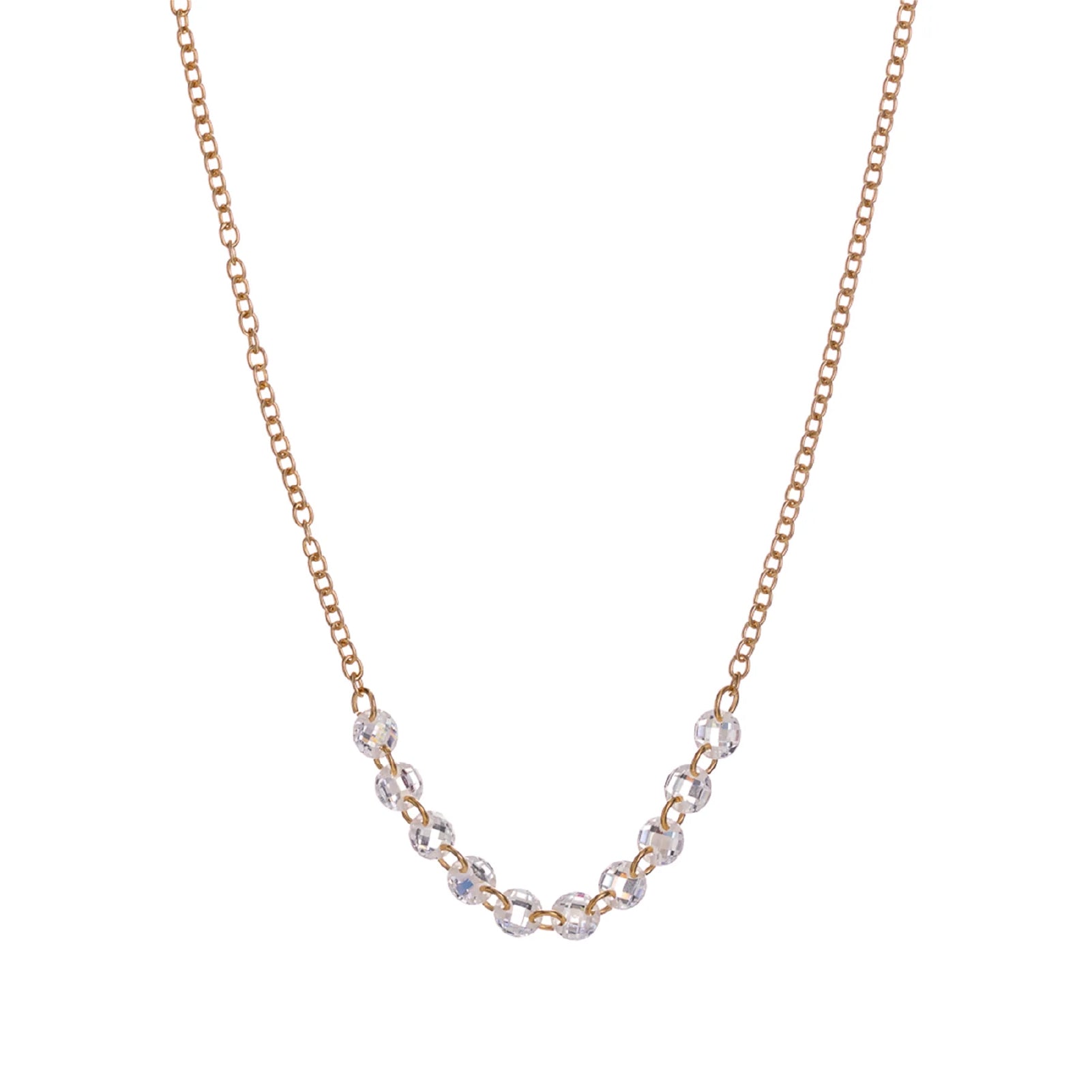 Collana da donna Alisia in argento dorato con zirconi MISURA UNICA