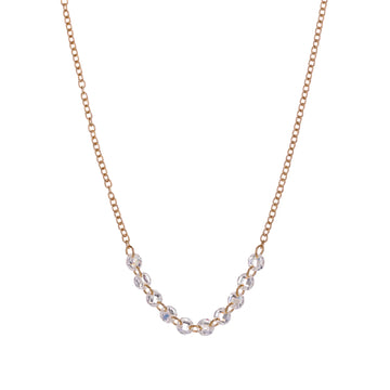 Collana da donna Alisia in argento dorato con zirconi MISURA UNICA
