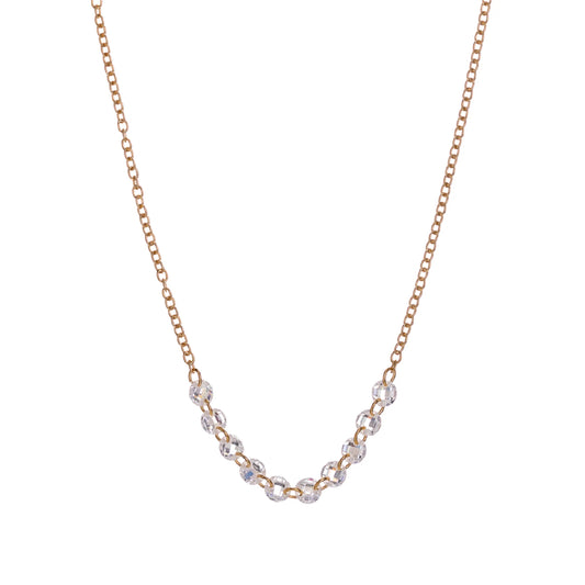 Collana da donna Alisia in argento dorato con zirconi MISURA UNICA