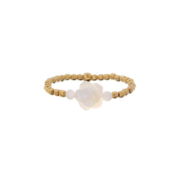 Anello da donna Alisia in argento dorato con rosellina 13