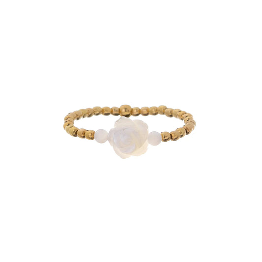 Anello da donna Alisia in argento dorato con rosellina 13