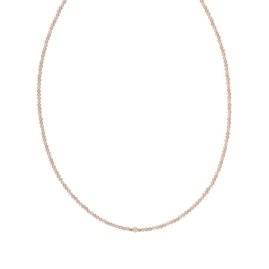 Collana girocollo Alisia in argento dorato con perle mini MISURA UNICA