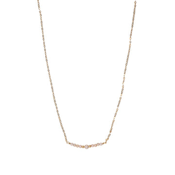 Collana Alisia catena in argento dorato e perle mini centrali MISURA UNICA