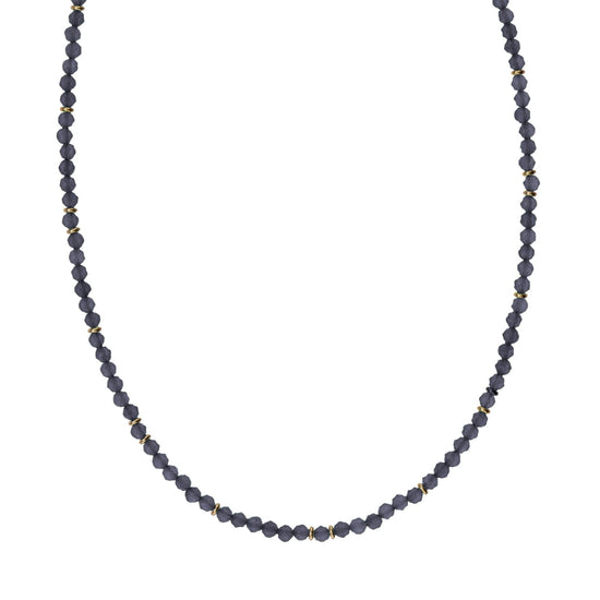 Collana Alisia in argento dorato con spinello e rondelle MISURA UNICA