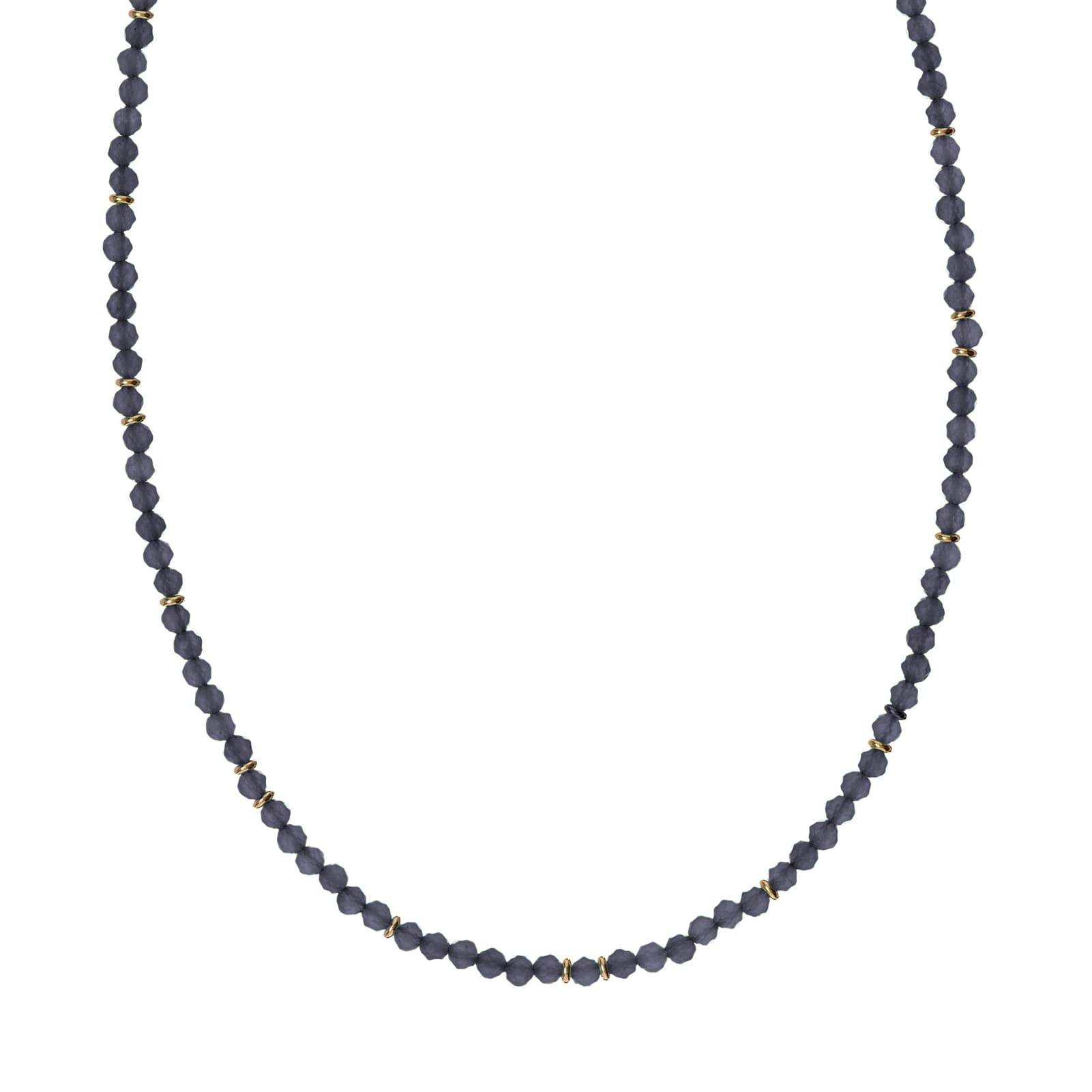 Collana Alisia in argento dorato con spinello e rondelle MISURA UNICA