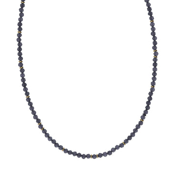 Collana Alisia in argento dorato con spinello e rondelle MISURA UNICA