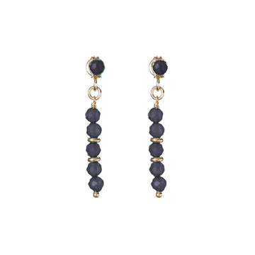 Orecchini pendenti Alisia argento dorato spinello e rondelle MISURA UNICA