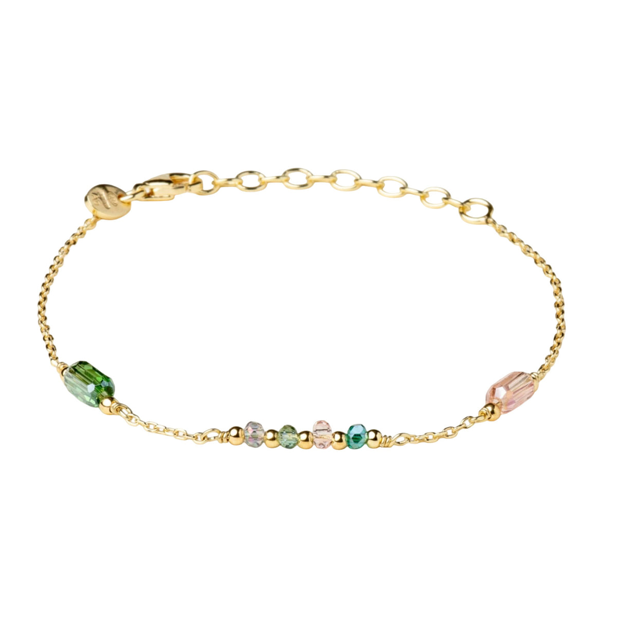Bracciale Alisia Mosaic in argento con cristalli multicolore 18,5 cm