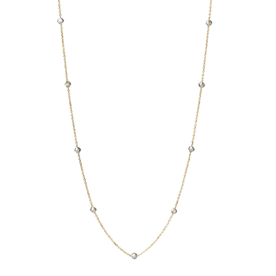 Collana Alisia Cascade in argento pvd oro cristalli ghiaccio MISURA UNICA