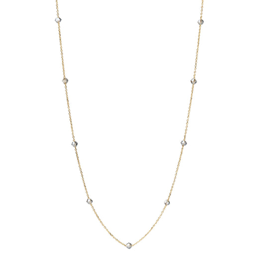 Collana Alisia Cascade in argento pvd oro cristalli ghiaccio MISURA UNICA