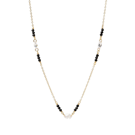 Collana catena Alisia Embre in argento pdv oro e spinello MISURA UNICA