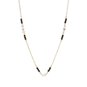 Collana catena Alisia Embre in argento pdv oro e spinello MISURA UNICA