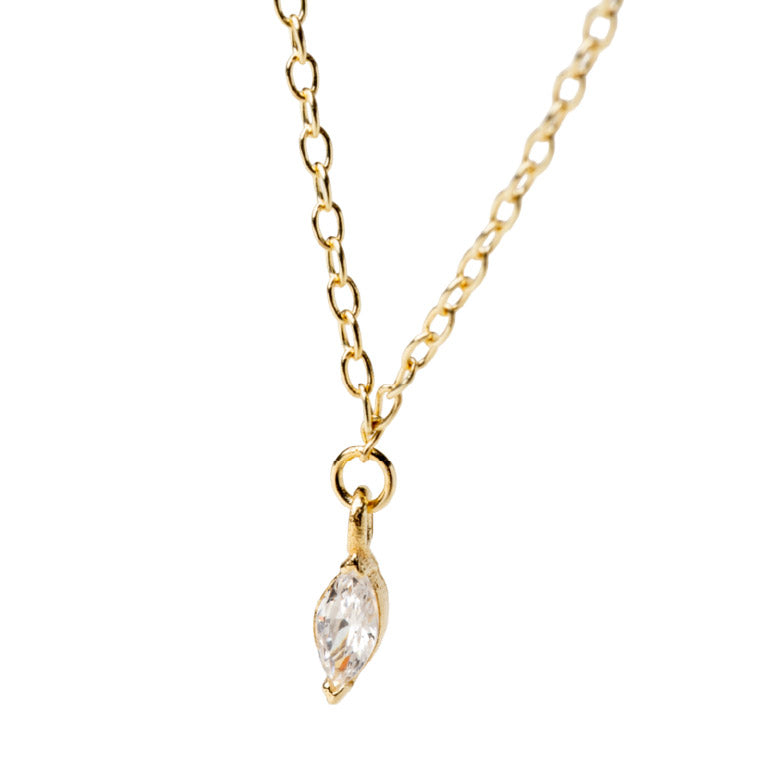 Collana catena Alisia Aether in argento dorato e zircone MISURA UNICA
