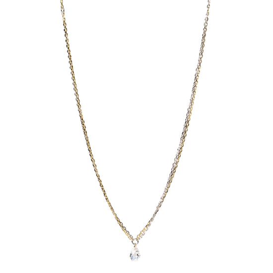 Collana catena Alisia Ambo in argento bicolore e zircone MISURA UNICA