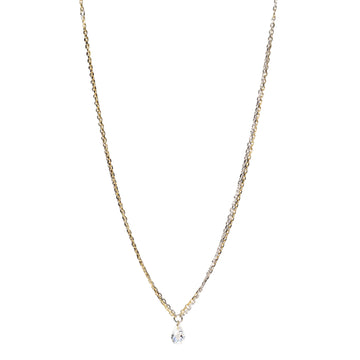Collana catena Alisia Ambo in argento bicolore e zircone MISURA UNICA