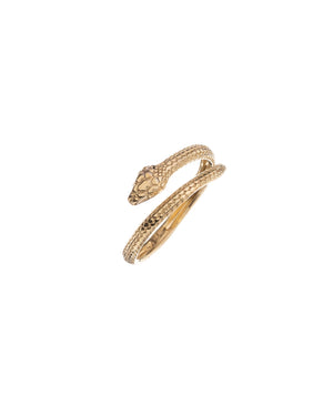 Anello regolabile da donna Alisia Snake in argento 925 dorato a forma di serpente AL3026-ORO
