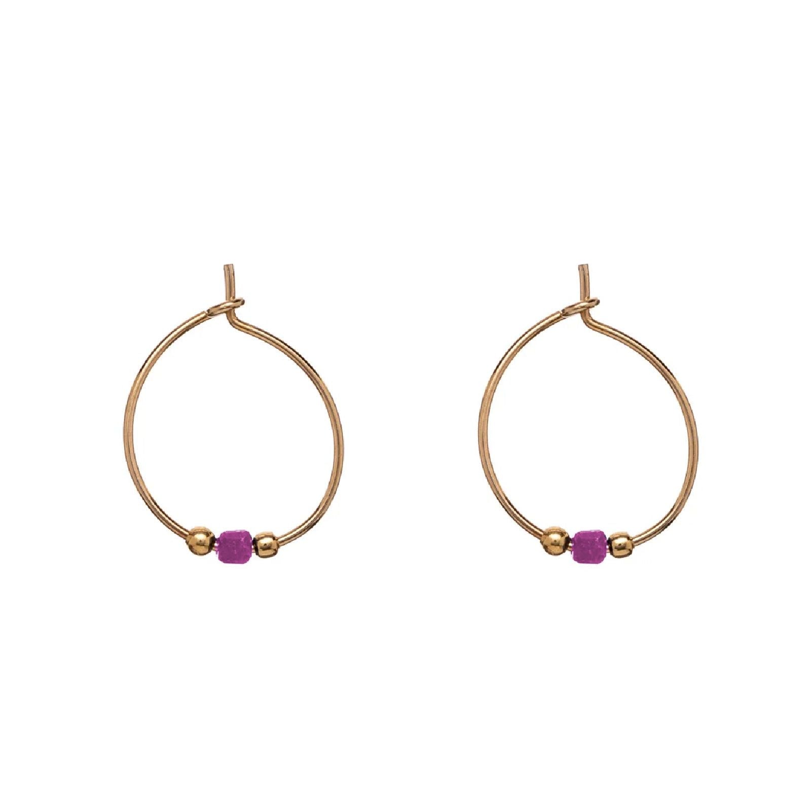 Orecchini Alisia da donna AL4093-ORO-RUBINO-1