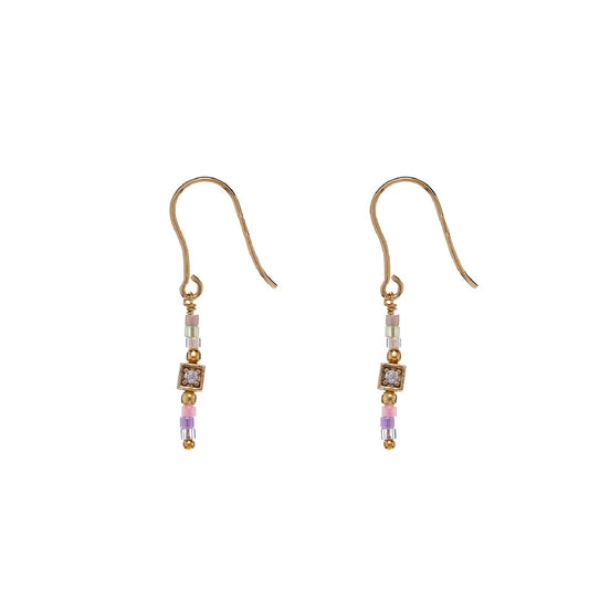 Orecchini donna Alisia in argento dorato con pietre multicolor pastello zircone AL4367-ORO-1