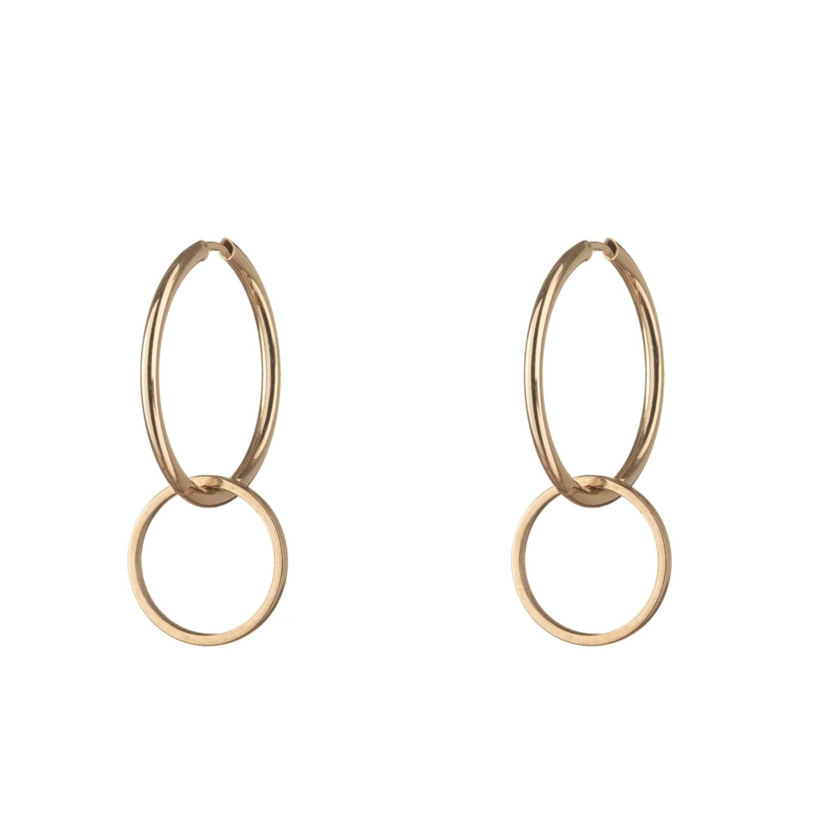 Orecchini cerchio donna Alisia argento oro con cerchio