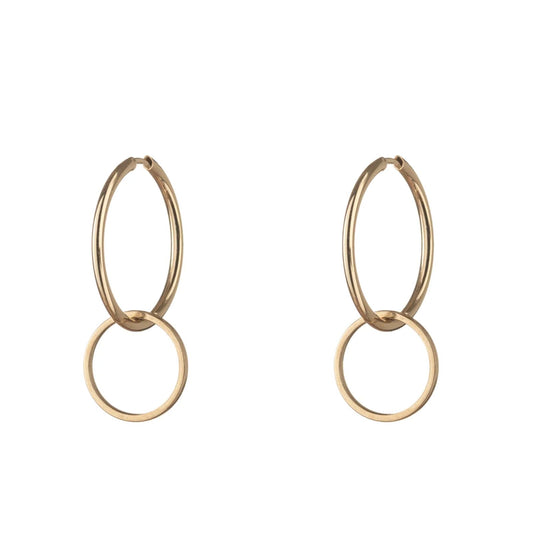 Orecchini cerchio donna Alisia argento oro con cerchio