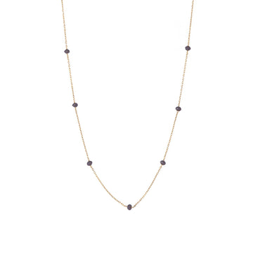 Collana donna Alisia in argento dorato 8 pietre grigie AL880-ORO-GRIGIO-1