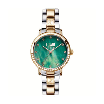 Orologio Alviero Martini 1ª Classe acciaio e quadrante verde MISURA UNICA